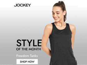 Jockey Style Of The Month: Shop Women Freedom Tanks Starting From Rs.329